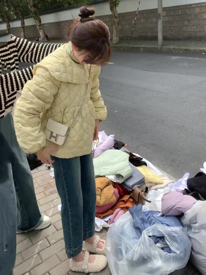 冬季新款娃娃领棉服韩系气质名媛风小个子遮肉显瘦百搭棉服ins潮