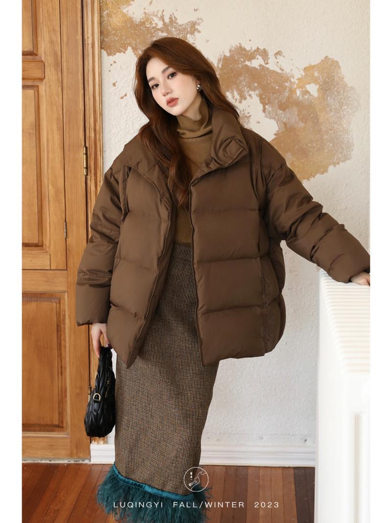 美拉德時尚麵包服女冬季時尚新款輕奢小眾氣質減齡百搭棉服ins潮