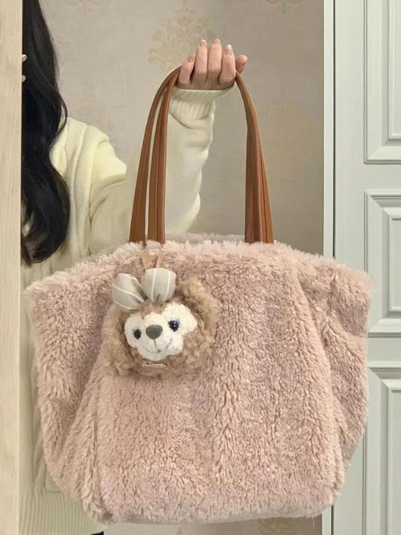 2023 Autumn and Winter New Niche Design Bags Handbags Furry Casual Commuting Tote Bags Versatile Shoulder Bags