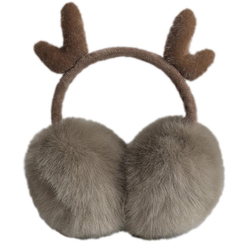 Earmuffs Internet celebrity earmuffs antlers warm women's ear warm Korean version cute cover ear bag winter children adult ears