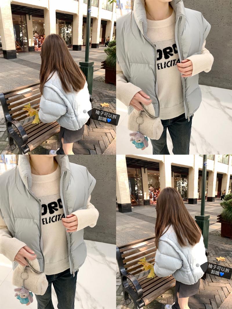  Winter New Style Stand Collar Short Simple Commuting Cotton Jacket Women Korean Style Sweet Temperament Slimming Bread Jacket