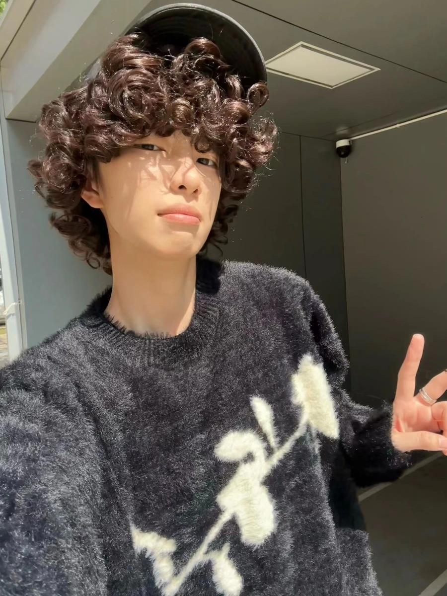 秋冬新款慵懶風痞帥仿水貂毛毛衣男女同款寬鬆潮牌美式復古針織衫