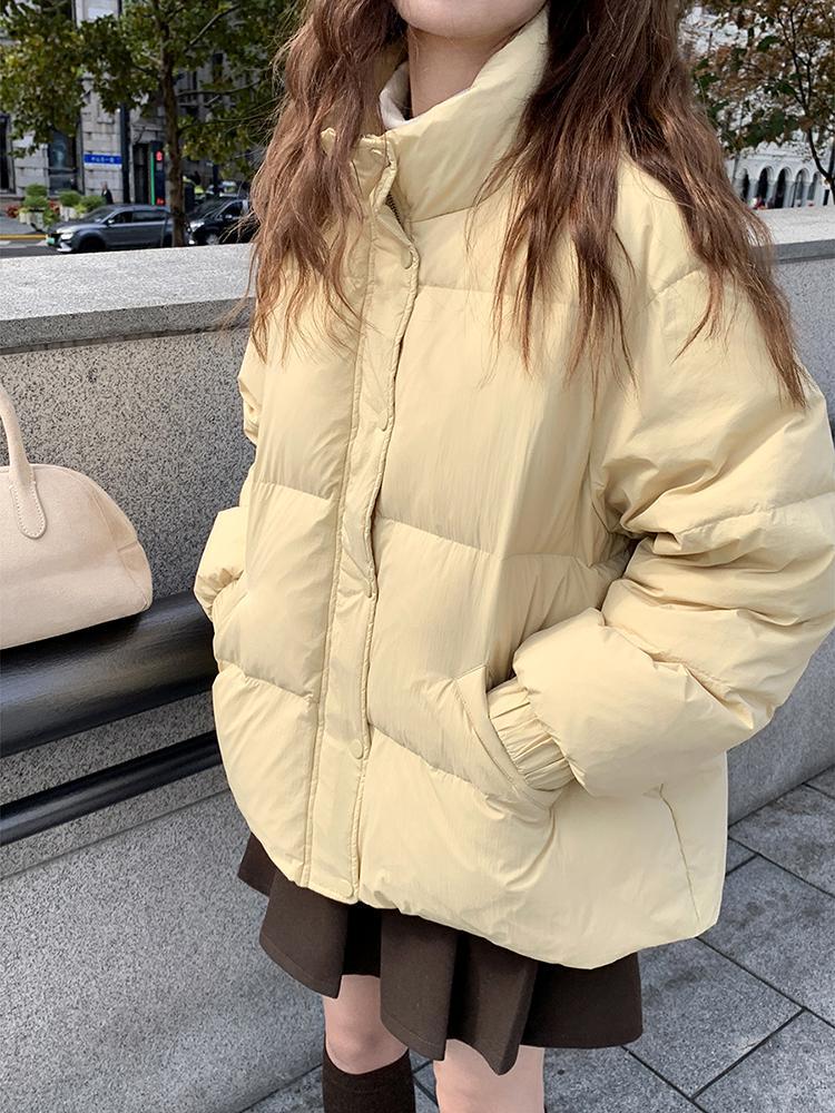 2023冬季新款立領短款棉服外套女韓系氣質高級時尚百搭保暖外套女