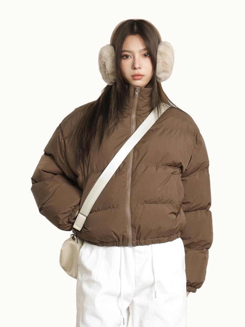 美式復古肯豆風短款棉服女冬季美拉德時尚新款洋氣保暖加厚麵包服