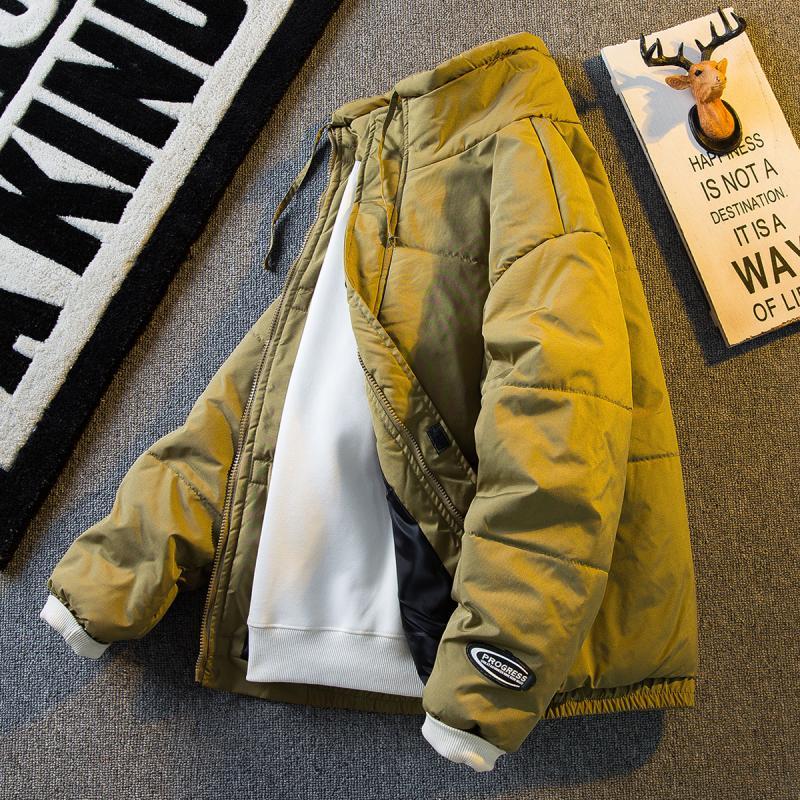 Paul trendy Japanese retro stand-up collar warm cotton coat men's autumn and winter trendy brand thickened workwear cotton jacket men's winter