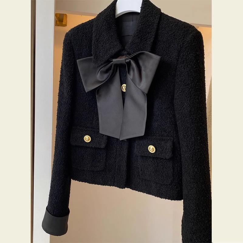 Rich girl's small fragrant style jacket for women, autumn and winter fashion new style, age-reducing, versatile, covering the flesh, slimming short coat, trendy