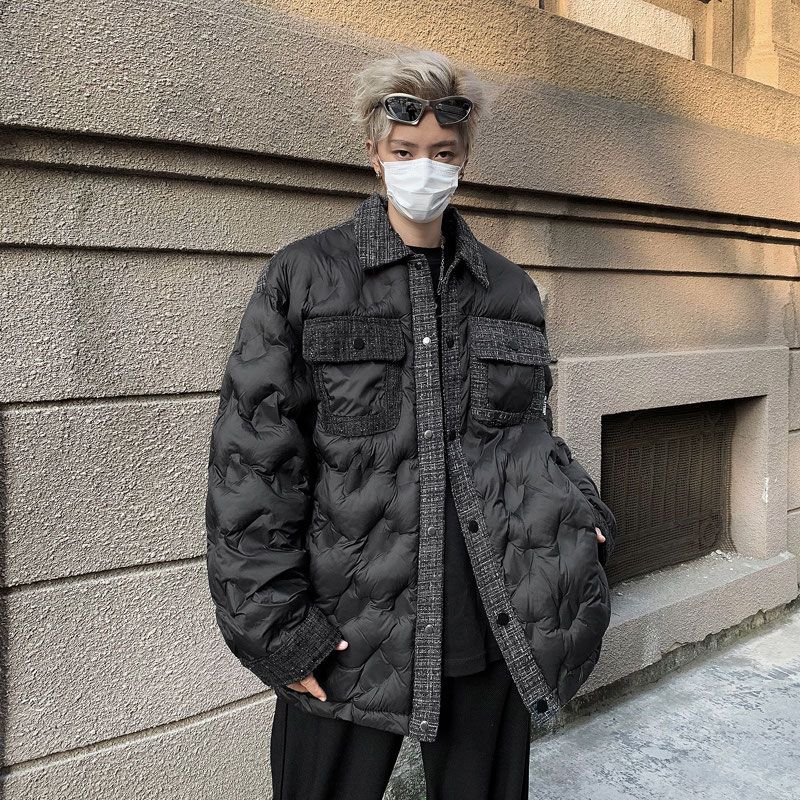 Xiaoxiangfeng cotton coat men's winter new American retro thickened workwear cotton coat jacket warm loose lapel cotton jacket
