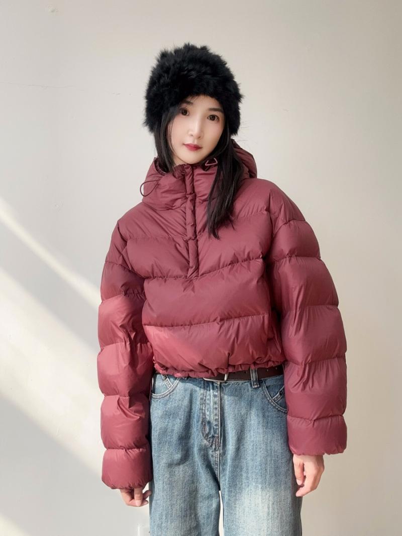 小個子短款麵包服女冬季時尚新款設計感小眾時髦寬鬆保暖連帽棉服