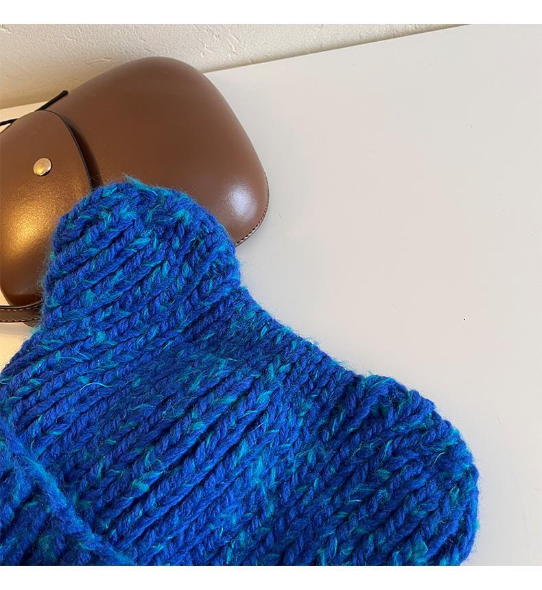 Korean version of for women in autumn winter, cute little bear ears, woolen hat with curled edges, large head_voghion.com