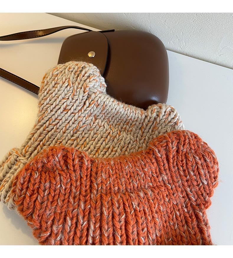 Korean version of for women in autumn winter, cute little bear ears, woolen hat with curled edges, large head_voghion.com