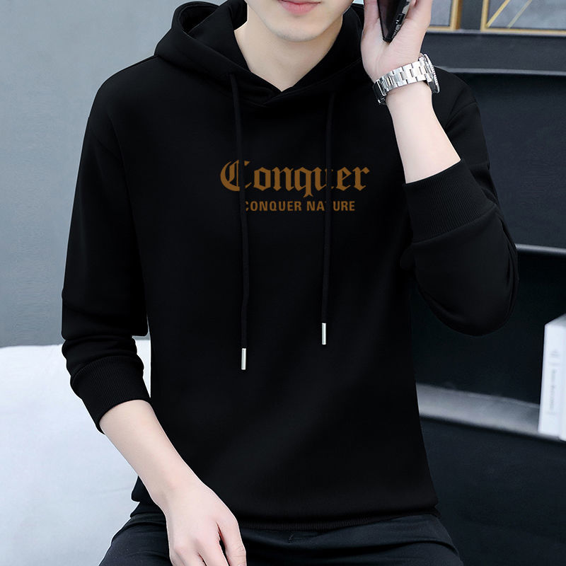 Hooded sweatshirt men's winter new heavyweight trendy brand American retro loose casual hooded jacket for young and middle-aged people
