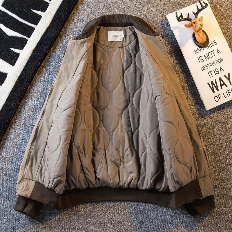 Paul trendy American workwear bomber jacket cotton coat men's autumn and winter retro warm lapel cotton coat winter