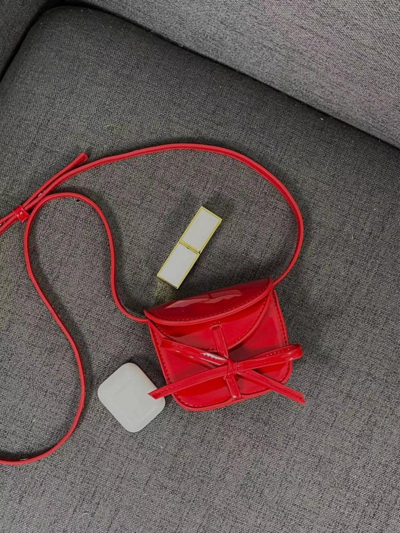2023mini cute red card holder niche bow design small bag high-quality texture single shoulder crossbody bag