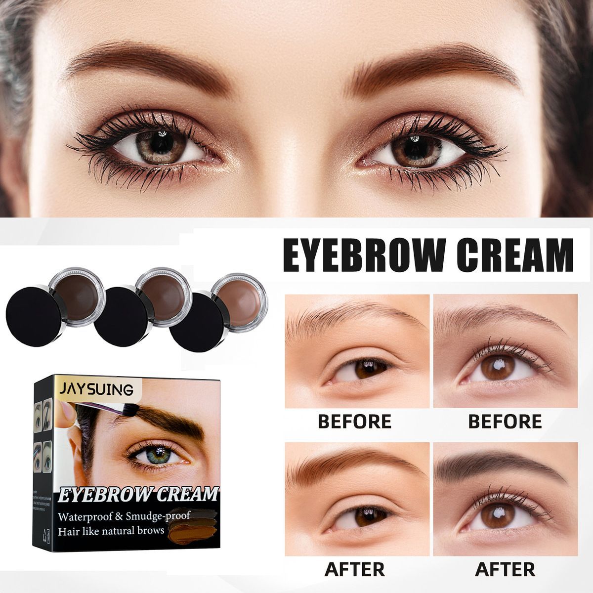Eyebrow gel is waterproof, quick drying, fading, non smudging, and smooth to create a three-dimensional natural wild_voghion.com