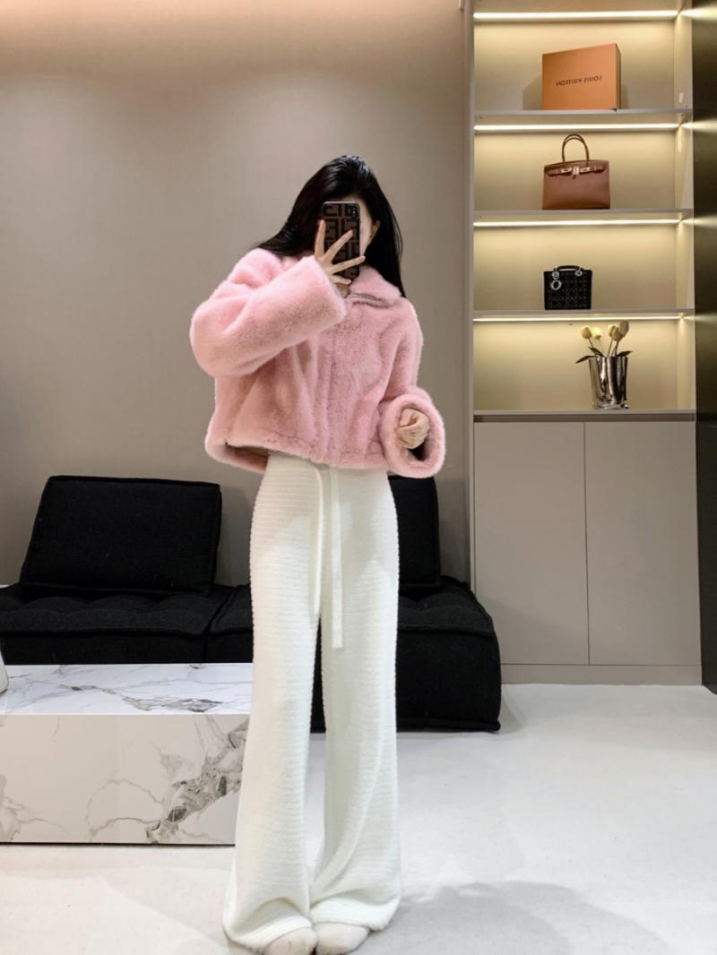 甜美氣質毛毛外套女秋冬時尚保暖外套小香風氣質減齡寬鬆休閒外套