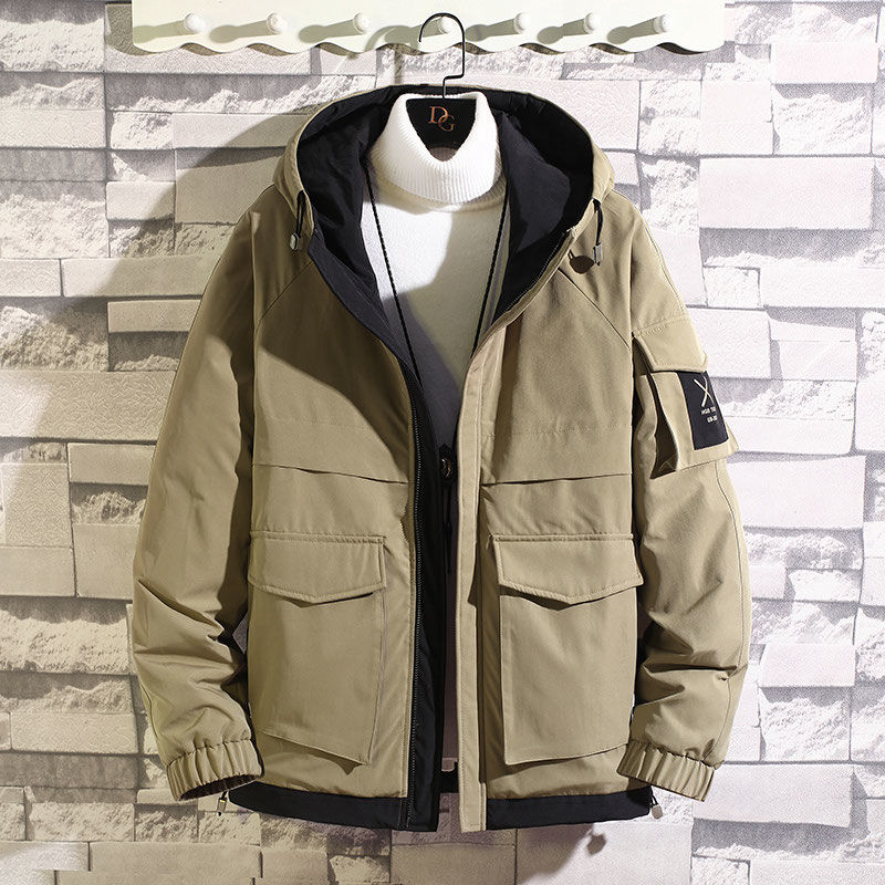 Ermian cotton-padded jacket men's thickened jacket men's fashionable and handsome autumn and winter work clothes cotton clothes 2023 new winter clothes nn