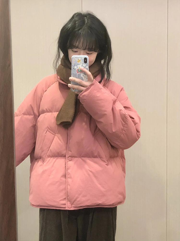 高級感超好看小個子短款棉服女冬季時尚新款洋氣小眾休閒百搭棉衣