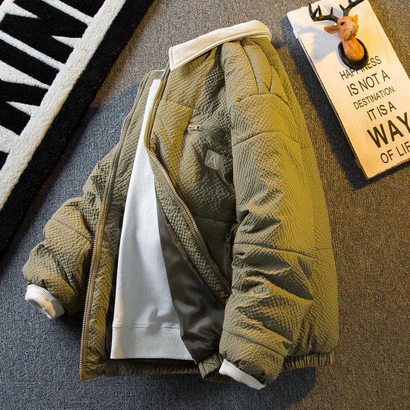 Paul trendy vintage American retro thickened cotton coat men's autumn and winter lapel work clothes cotton jacket jacket