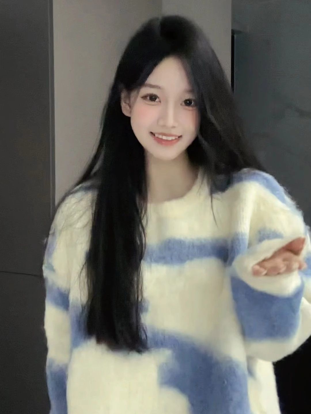 奶fufu小個子毛衣女冬季韓版潮流休閒設計感小眾加厚針織打底上衣