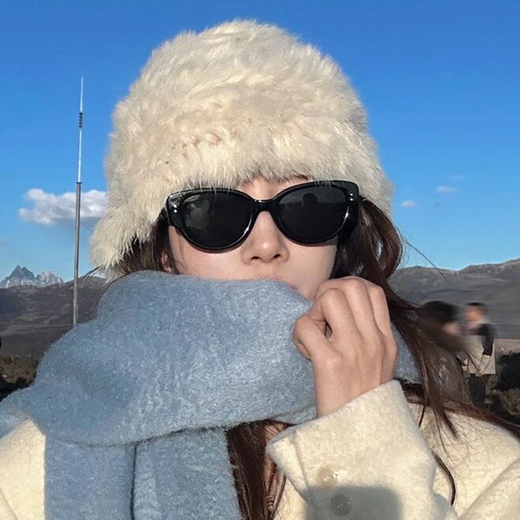 Northeast snow cat-eye sunglasses for women with myopia, high-end anti-snow blindness, windproof glasses, polarized anti-UV sunglasses