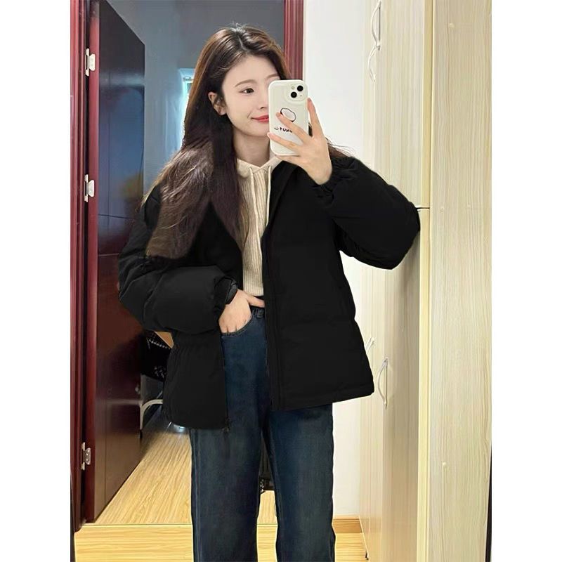 The return rate is super high! Winter warm and thickened loose and versatile outer wear lazy style student party cotton jacket women's trend
