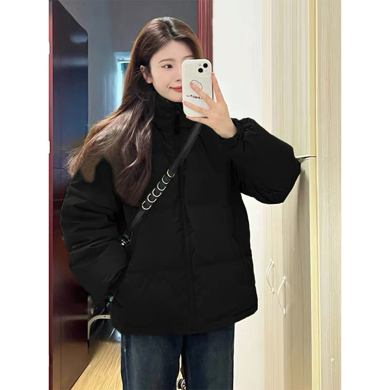 The return rate is super high! Winter warm and thickened loose and versatile outer wear lazy style student party cotton jacket women's trend