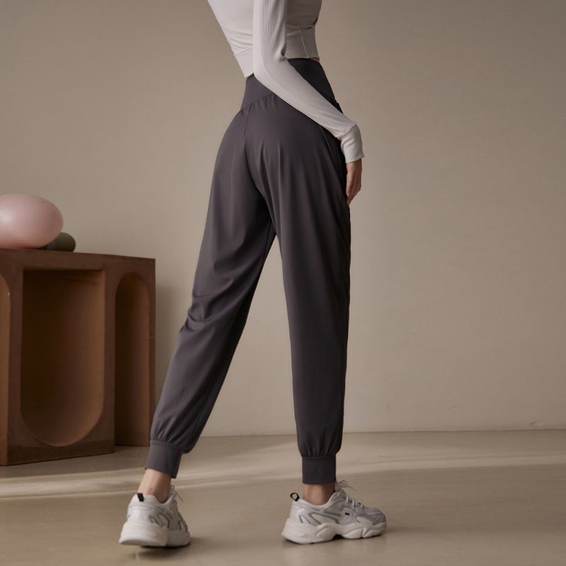 范斯蒂克运动裤女宽松显瘦束脚透气健身长裤高档跑步训练瑜伽裤女