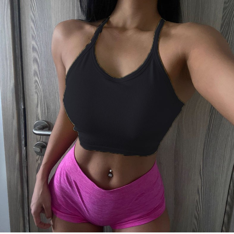 thumbnail image 1 of Ropa exterior deportiva transpirable y cómoda para mujer, correa fina a la moda, ropa de yoga falsa de dos piezas para baile y fitness, verano, 1 of 5