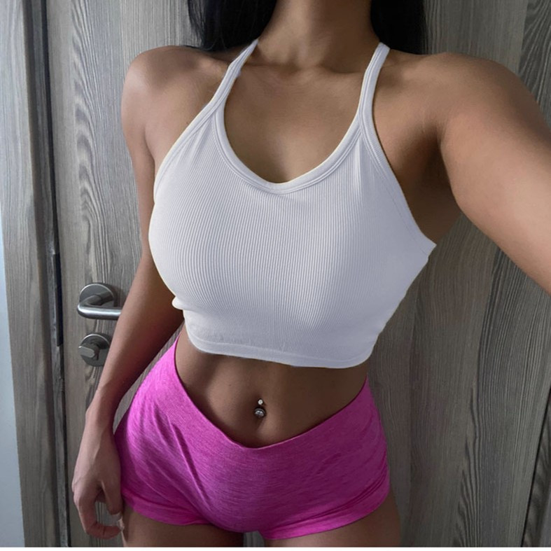 thumbnail image 1 of Ropa exterior deportiva transpirable y cómoda para mujer, correa fina a la moda, ropa de yoga falsa de dos piezas para baile y fitness, verano, 1 of 5