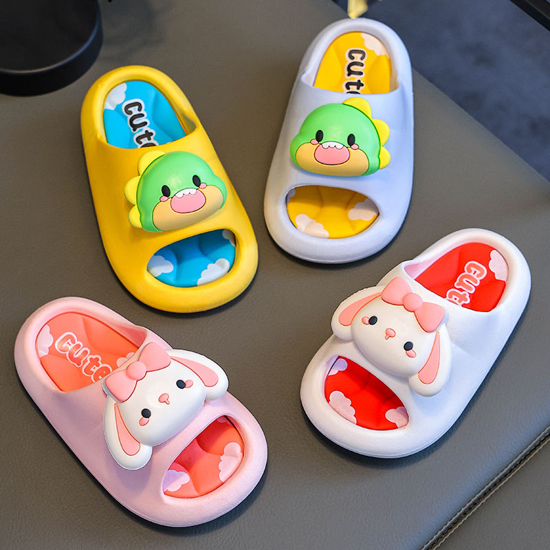 Children's summer cute slippers for girls indoor boys non-slip children's baby bathroom bath children's home slippers