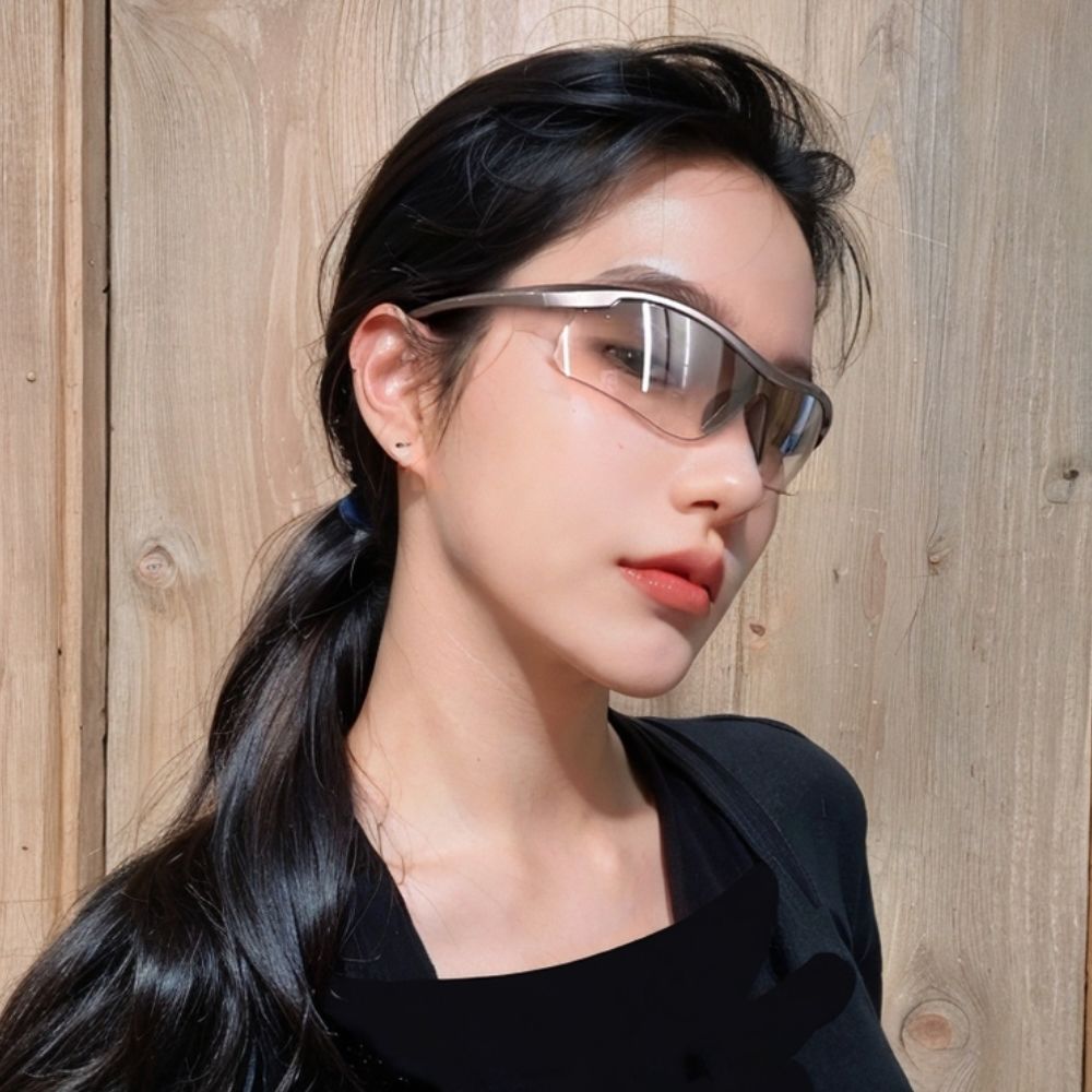 Outdoor Sportseering Skifahren Einteilige Silberbrille Winddichte Sonnenbrille Für Männer Und Frauen Trendy Cool Running_voghion.com