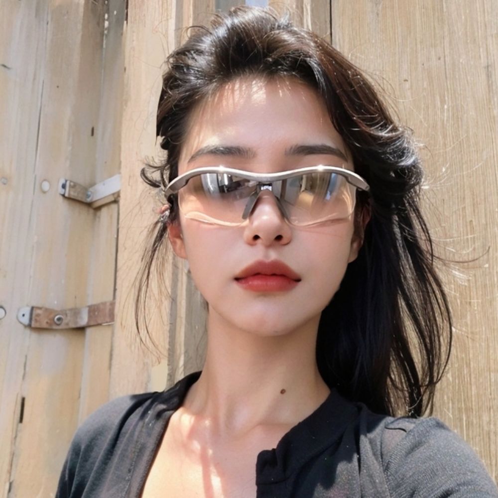 Outdoor Sportseering Skifahren Einteilige Silberbrille Winddichte Sonnenbrille Für Männer Und Frauen Trendy Cool Running_voghion.com