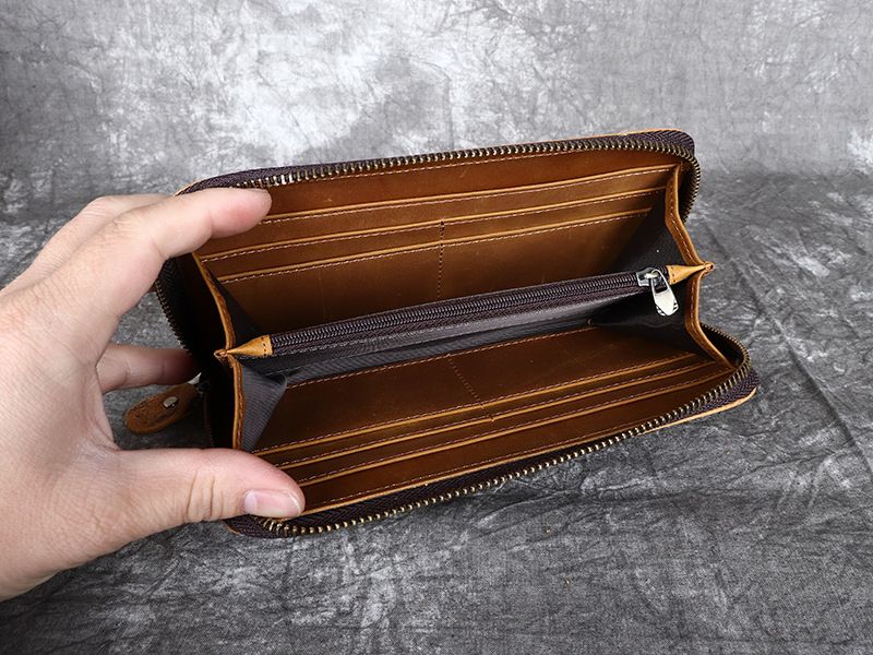 Ledergeldbörse, Handtasche, Kartentasche, Damentasche, Sporttasche, Herrentasche, Multifunktionale große Kapazität, stilvoll und schön_voghion.com