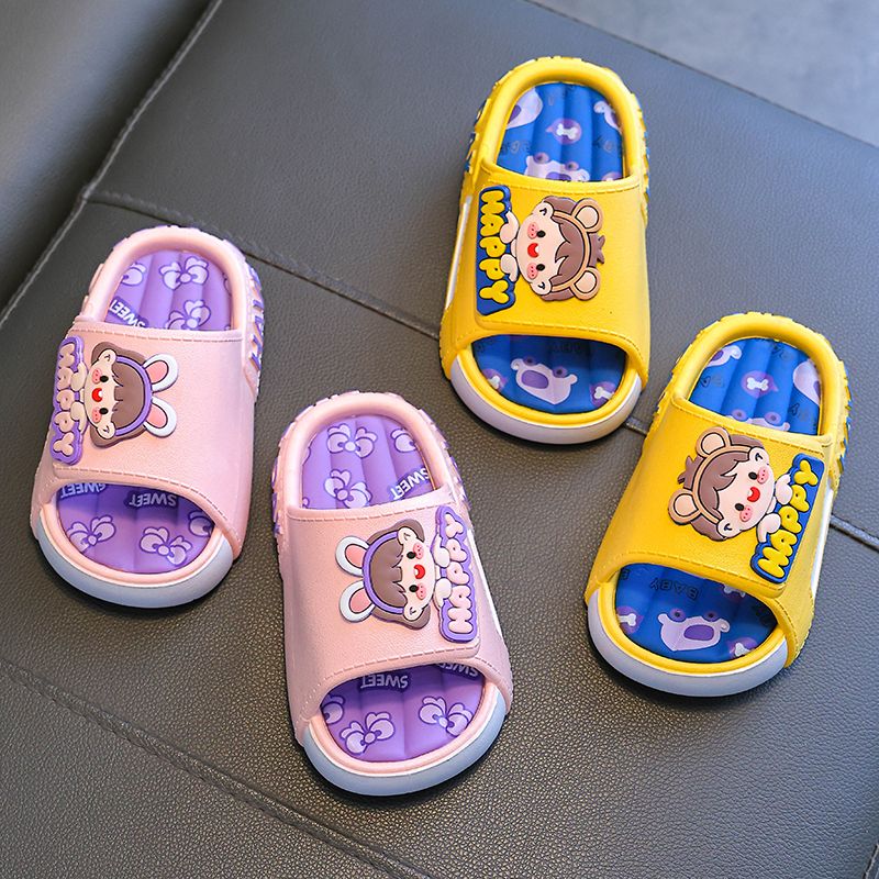 Children's Crocs Boys Summer Cartoon Outerwear Sandals Kids Baby Non-Slip Children's Slippers