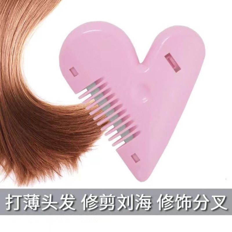 Children's bangs trimmer, double-sided hair comb to trim bangs, self-service trimmer to thin bangs and remove hair ends