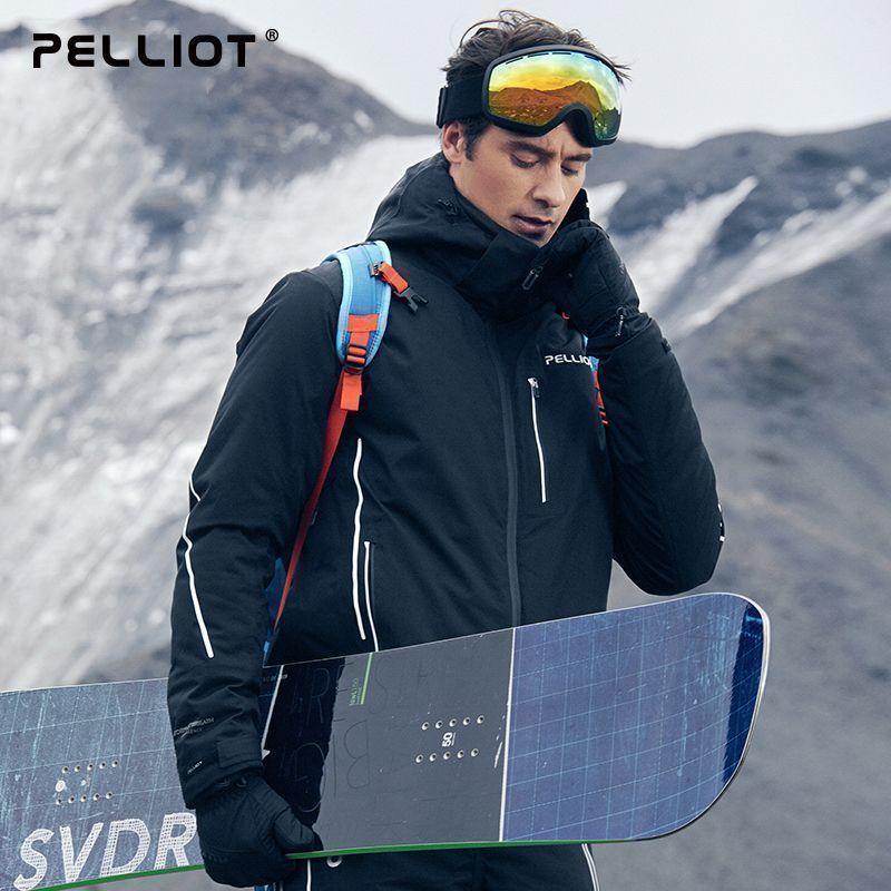 伯希和户外滑雪服男冬季单双板专业加厚保暖透气棉服外套女登山服