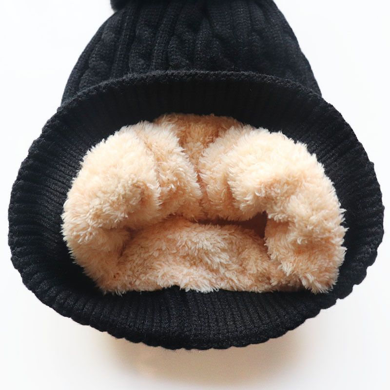 Maglia unisex super elastica e morbida alla moda con palline, foderata in pile, calda maglia intrecciata per autunno e inverno, adatta al freddo_voghion.com