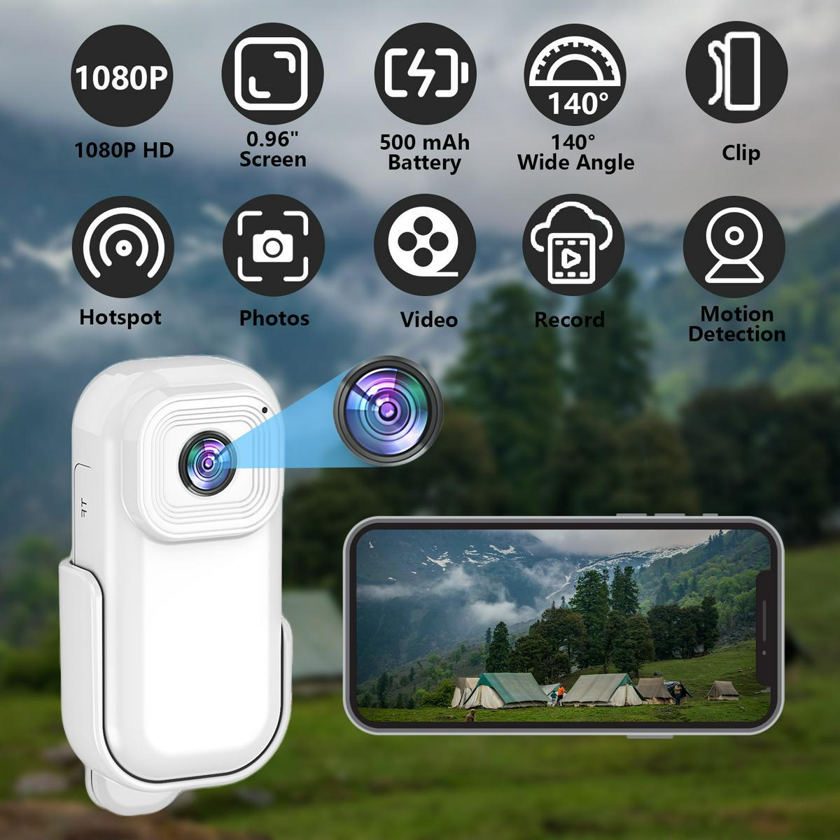New HD L11-1080P Ultra-Clear Outdoor Portable Sports Camera Conference Recorder_voghion.com