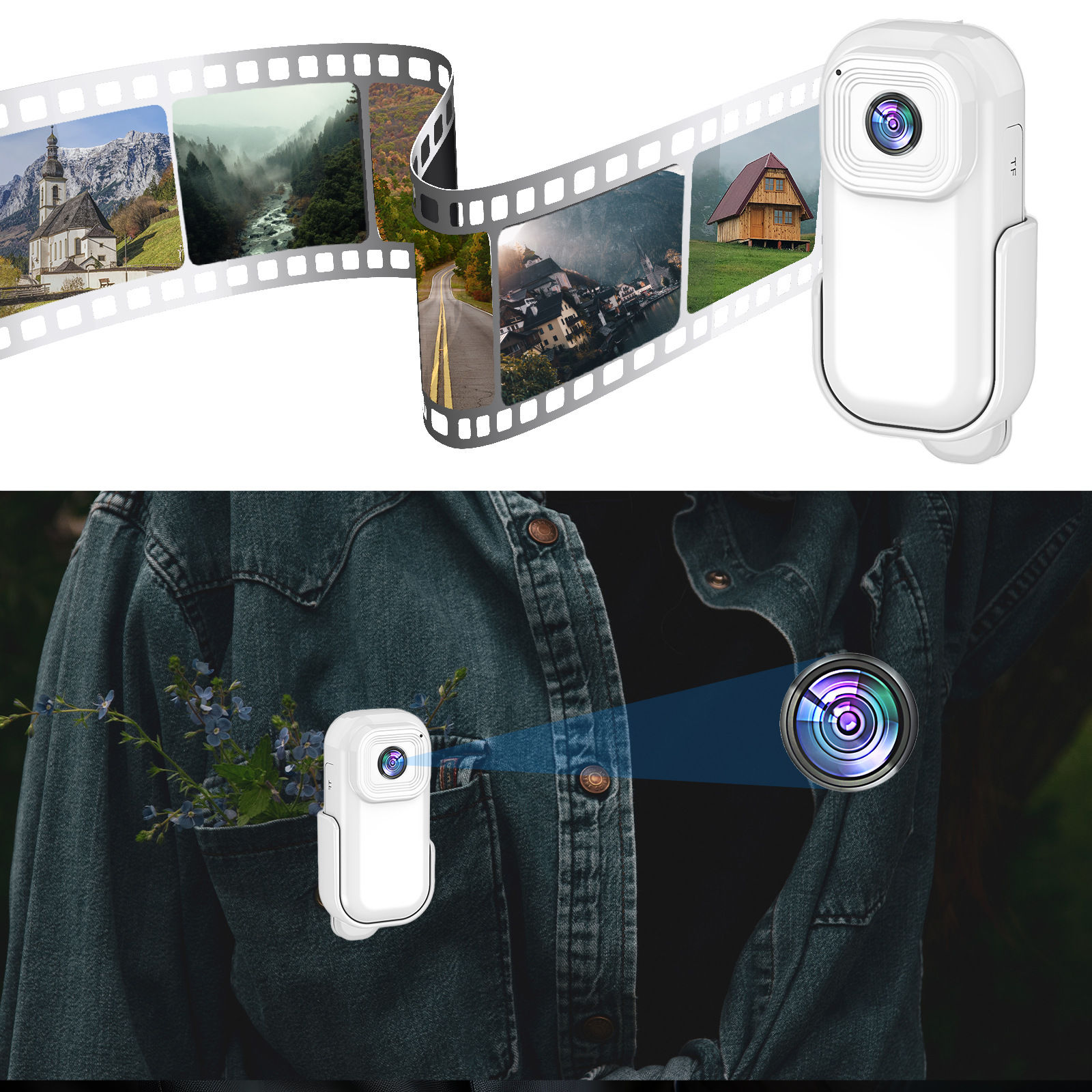 Nuovo registratore per conferenze con telecamera sportiva portatile ultra-nitida HD L11-1080P per esterni_voghion.com