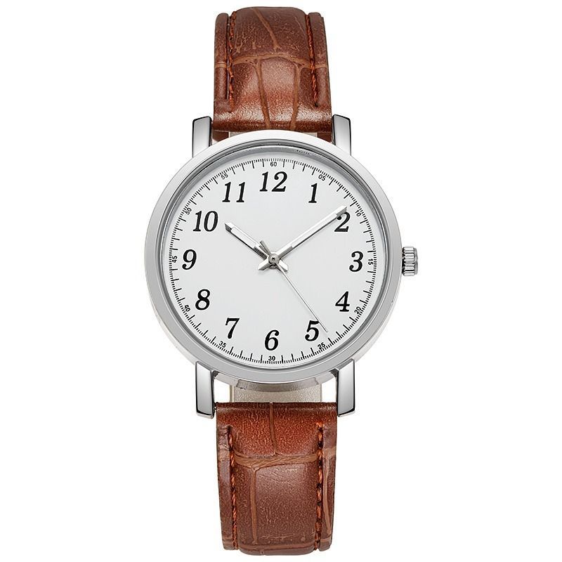Men's Minimalist Quartz Watch With Digital Markers For Couples_voghion.com