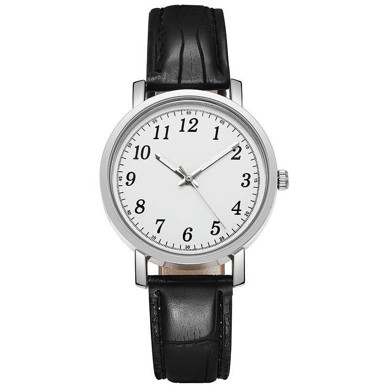 Men's Minimalist Quartz Watch With Digital Markers For Couples_voghion.com