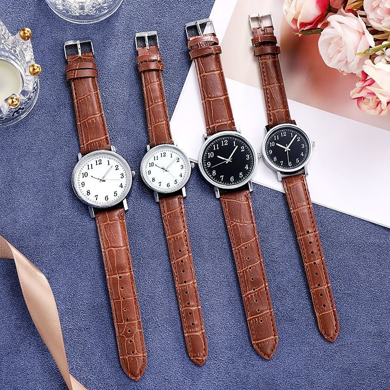 Men's Minimalist Quartz Watch With Digital Markers For Couples_voghion.com