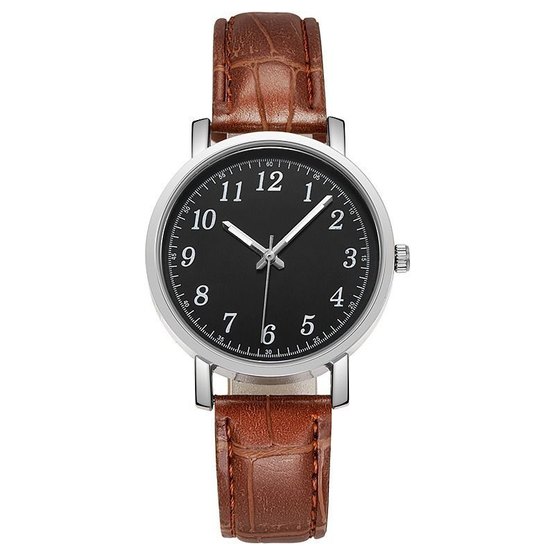 Men's Minimalist Quartz Watch With Digital Markers For Couples_voghion.com