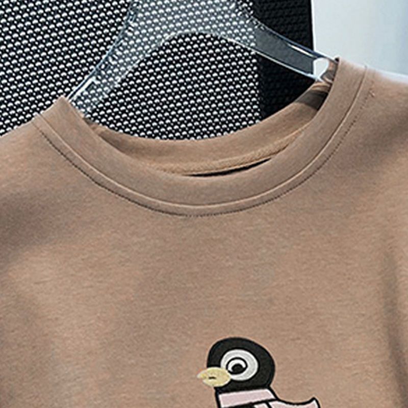 New fashion short-sleeved 2024 T-shirt versatile summer top Korean loose half-sleeved T-shirt for women mid-length meat cover