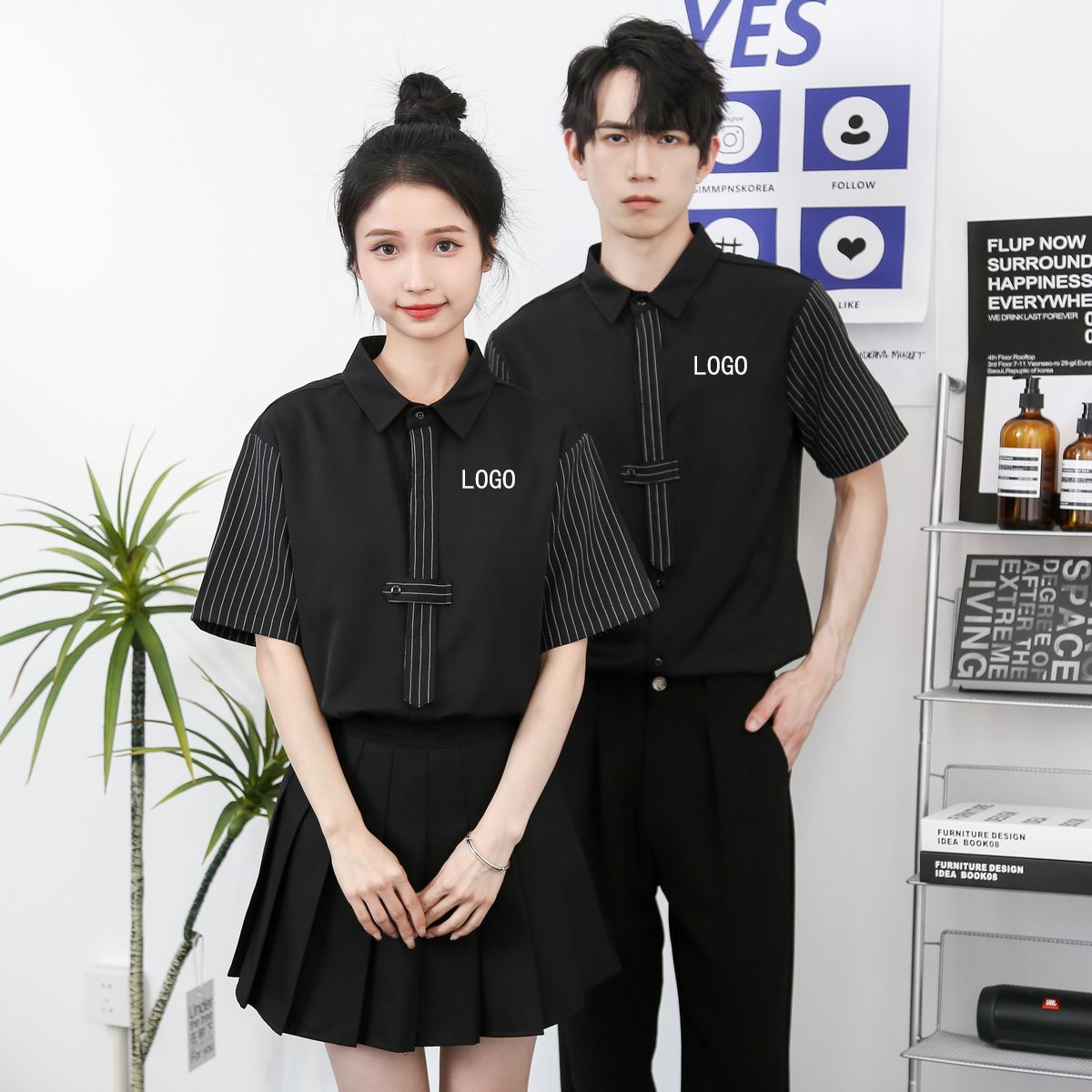 水吧工衣展示图-正面 1
