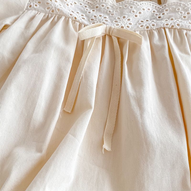 Sommerkleid Und Strampler Für Baby Mädchen In Einfarbigem Design_voghion.com