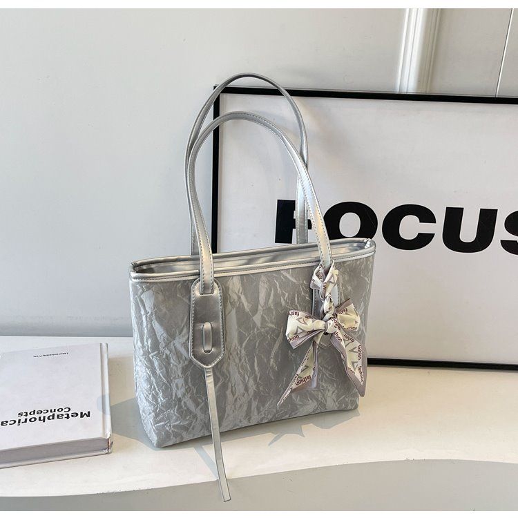 Women's Tote Large Capacity Summer Leisure 2024 New Work Shoulder Bag, College Student Class Commuter Bag_voghion.com