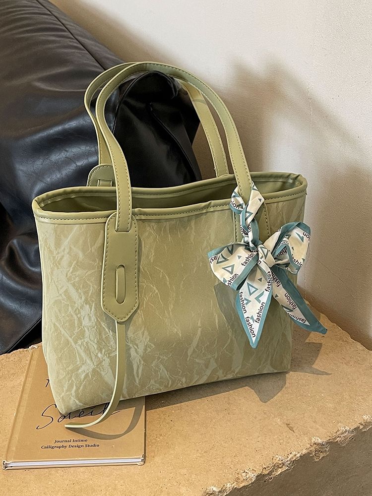 Women's Tote Large Capacity Summer Leisure 2024 New Work Shoulder Bag, College Student Class Commuter Bag_voghion.com