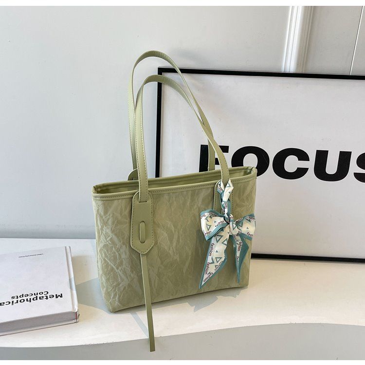 Women's Tote Large Capacity Summer Leisure 2024 New Work Shoulder Bag, College Student Class Commuter Bag_voghion.com