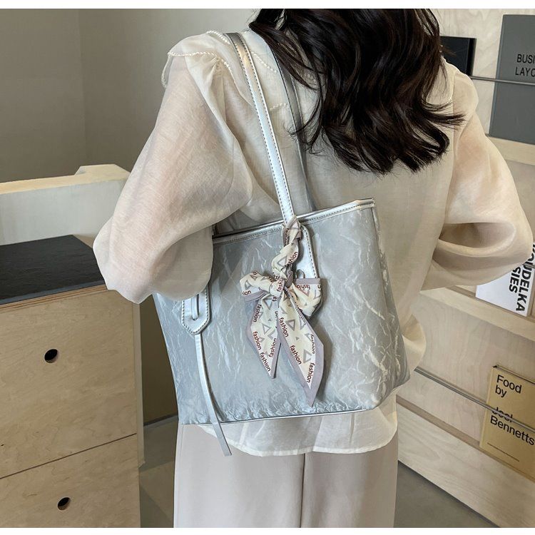 Women's Tote Large Capacity Summer Leisure 2024 New Work Shoulder Bag, College Student Class Commuter Bag_voghion.com